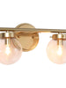 Thantofos 2-Light Gold Vanity Light