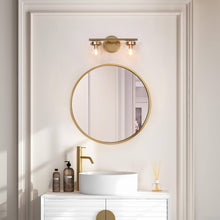 Thantofos 2-Light Gold Vanity Light