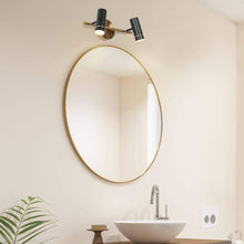 Floeice 2-Light Black and Brass LED Vanity Light