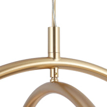 Syzygy 1-Light 23" Modern Gold LED Chandelier, Orbital Pendant