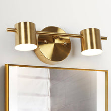 Selaginella 2-Light Modern Brass Cylinder LED Wall Sconces