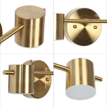 Selaginella 2-Light Modern Brass Cylinder LED Wall Sconces