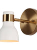 Elinkarce 1-Light Modern White and Gold Spot-Light Wall Sconces