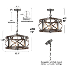 Amalthesianic 4-Light Small Brown Chandelier