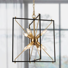Spinaphine 8-Light Small Black Chandelier