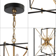 Spinaphine 8-Light Small Black Chandelier