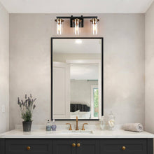 Mysticulinary 3-Light Black and Brass Vanity Light