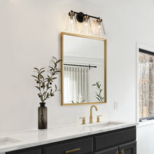 Deferoiry 3-Light Black and Brass Vanity Light