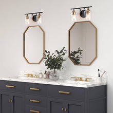 Druggiming 2-Light Black and Brass Vanity Light