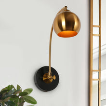 Semerisy 1-Light Modern Modern Black and Gold Armed Wall Sconces