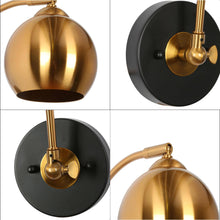 Semerisy 1-Light Modern Modern Black and Gold Armed Wall Sconces