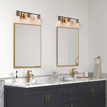 Alumbrar 3-Light Black and Brass Vanity Light