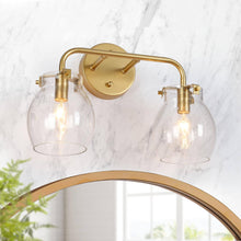 Octopetala 2-Light Gold Vanity Light