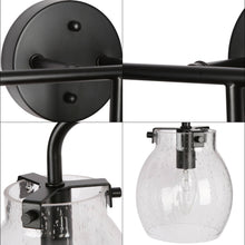 Caninavallar 3-Light Black Vanity Light