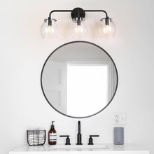 Caninavallar 3-Light Black Vanity Light