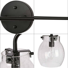 Caninavallar 4-Light Black Vanity Light