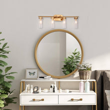 Savannah 4-Light Gold Vanity Light