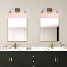 Ephedra 3-Light Black and Brass Vanity Light