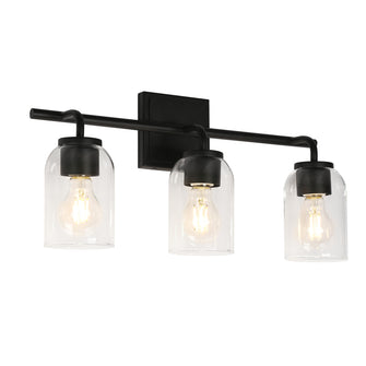 Ephedra 3-Light Black Vanity Light