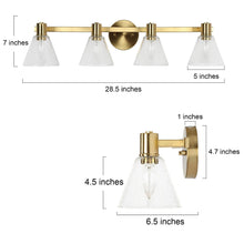 Kendyleigh 2-Light Brass Vanity Light