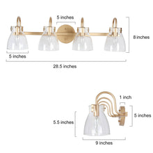 Prismisy 4-Light Gold Vanity Light