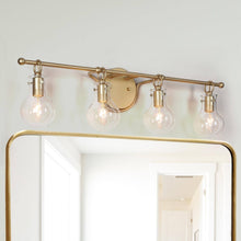 Phosphenes 4-Light Gold Vanity Light