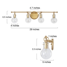 Phosphenes 4-Light Gold Vanity Light