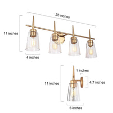 Barbatus 4-Light Gold Vanity Light