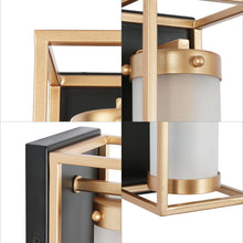 Euphoritart 1-Light Modern Black and Gold Indoor Wall Sconces