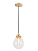 Mokypzzt 1-Light Mini Gold Modern Pendant Light Fixtures