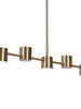 Selaginella 5-Light 30-in Brass Modern Linear LED Kitchen Island Light