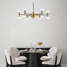 Cepeaul 1-Light 23.5" Modern Black LED Chandelier, Hourglass