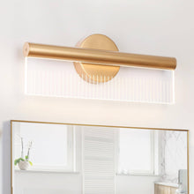 Calceolaria 1-Light Gold Rectangle Acrylic LED Wall Sconces