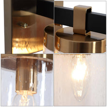 Sean 1-Light Black and Gold Vanity Light