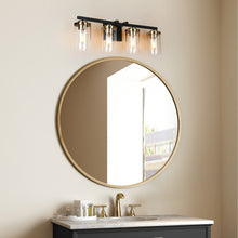 Mysticulinary 4-Light Black and Brass Vanity Light