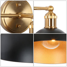 Nephropsidae 3-Light Black and Brass Vanity Light