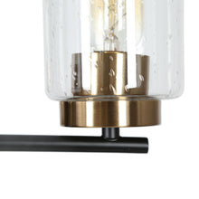 Hormosira 5-Light 24" Modern Black Chandelier, Radial Cylinder