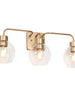 Fantasiyam 3-Light Gold Vanity Light