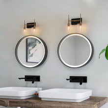 Baoceal 2-Light Black and Brass Vanity Light