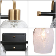 Loniramaja 2-Light Black and Brass Vanity Light