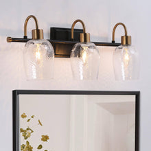 Loniramaja 3-Light Black and Brass Vanity Light