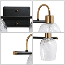 Loniramaja 4-Light Black and Gold Vanity Light