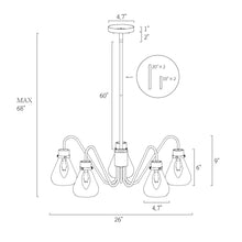 Thimbleweed 5-Light Large Gold Chandelier