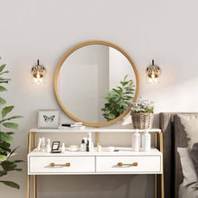 Iianmin 1-Light Black and Gold Vanity Light