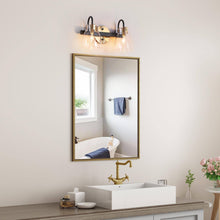 Pseudochromis 2-Light Black and Gold Vanity Light