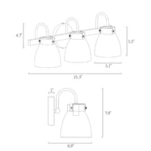 Iianmin 1-Light Black and Gold Vanity Light