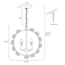 Arianiser 3-Light Mini Gold Chandelier