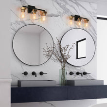 Kumarahou 3-Light Black and Brass Vanity Light