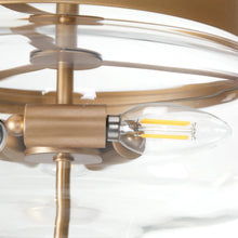 Gregary 3-Light Mini Gold Semi-Flush-Mount Light