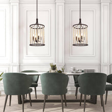 Tatsoi 4-Light Mini Brown Chandelier